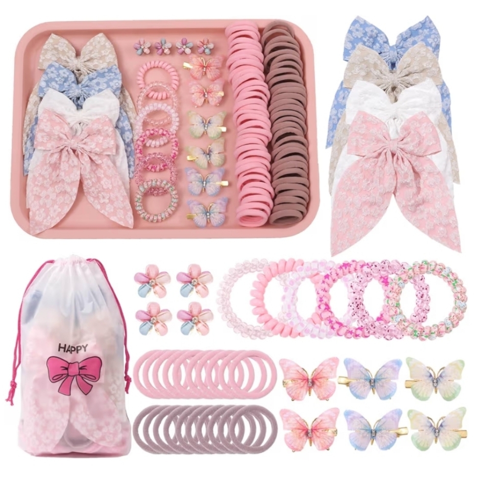 Girls Hair Accessories Set 70pcs